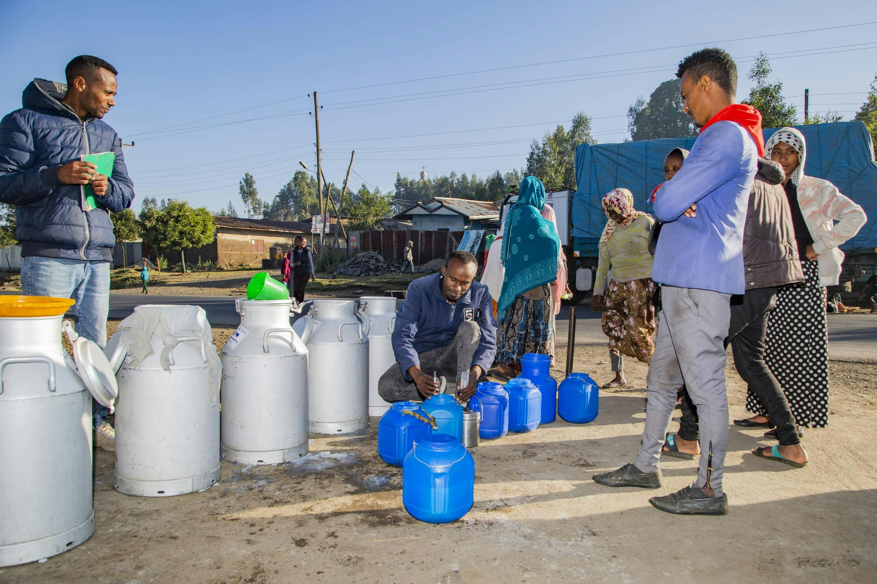 Milk collection Oromia Muketuri coop 3
